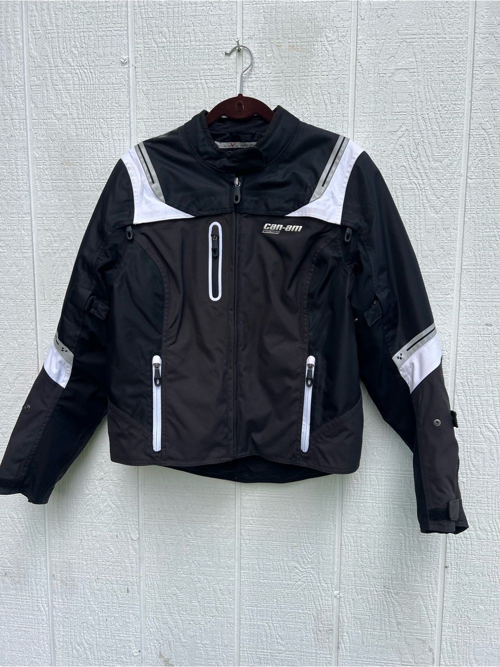 BRP Can Am Spyder Ladies Caliber Black & White Jacket 440640 Large